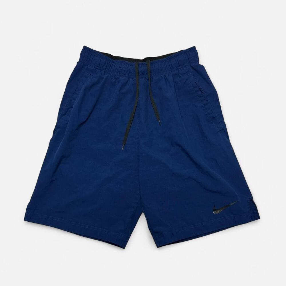 Nike Dri-FIT Blue Training Shorts Small Drawstring Athletic